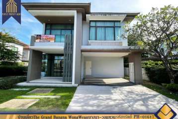 บ้านเดี่ยวThe Grand Bangna WongWean เดอะแกรนด์ บางนา วงแหวน บ้านใหม่ ไม่เคยเข้าอยู่