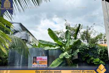 ที่ดิน บางศรีเมือง นนทบุรี แปลงพอเหมาะเหมาะต่อการพัฒนาเชิงพาณิชย์