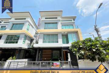 บ้านเดี่ยว เย็นสบายดี รัชดา 30 ตกแต่งครบเฟอร์นิเจอร์บิ้วอินทั้งหลัง เดินทางสะดวกสบายย่านใจกลางเมือง 