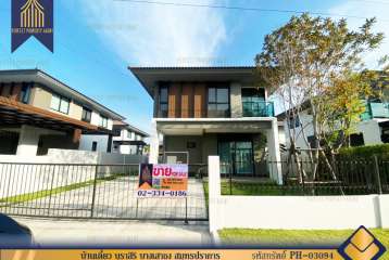 บ้านเดี่ยว บุราสิริ บางเสาธง สมุทรปราการ สภาพใหม่เดินทางสะดวก