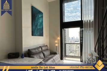 ขายคอนโดThe Loft Silom  ห้องเเบบDouble height สวยหรูตกเเต่งครบ